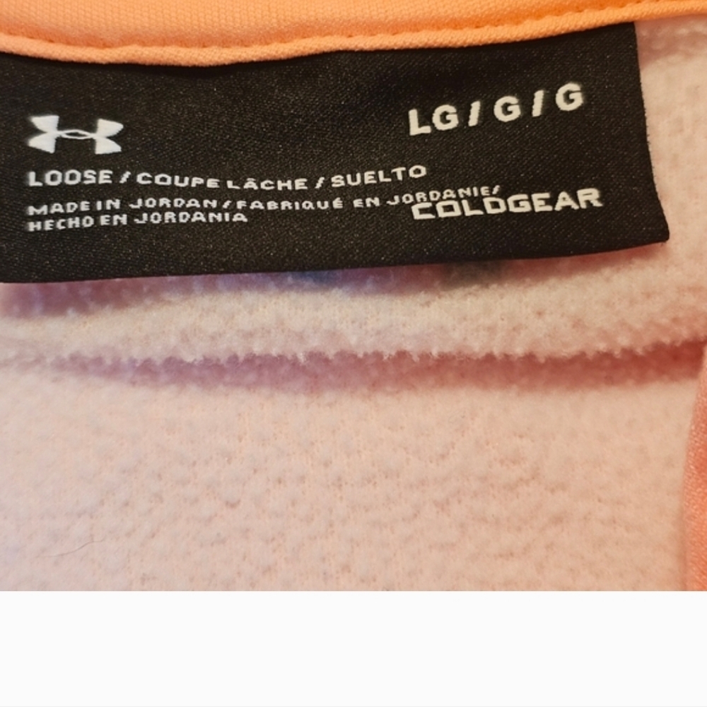 Under Armour Pink Hoodie with Black Logo - Picture 3 of 5